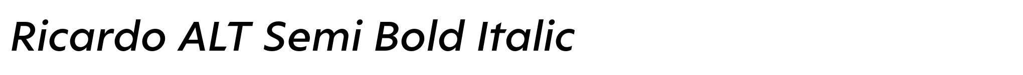 Ricardo ALT Semi Bold Italic image
